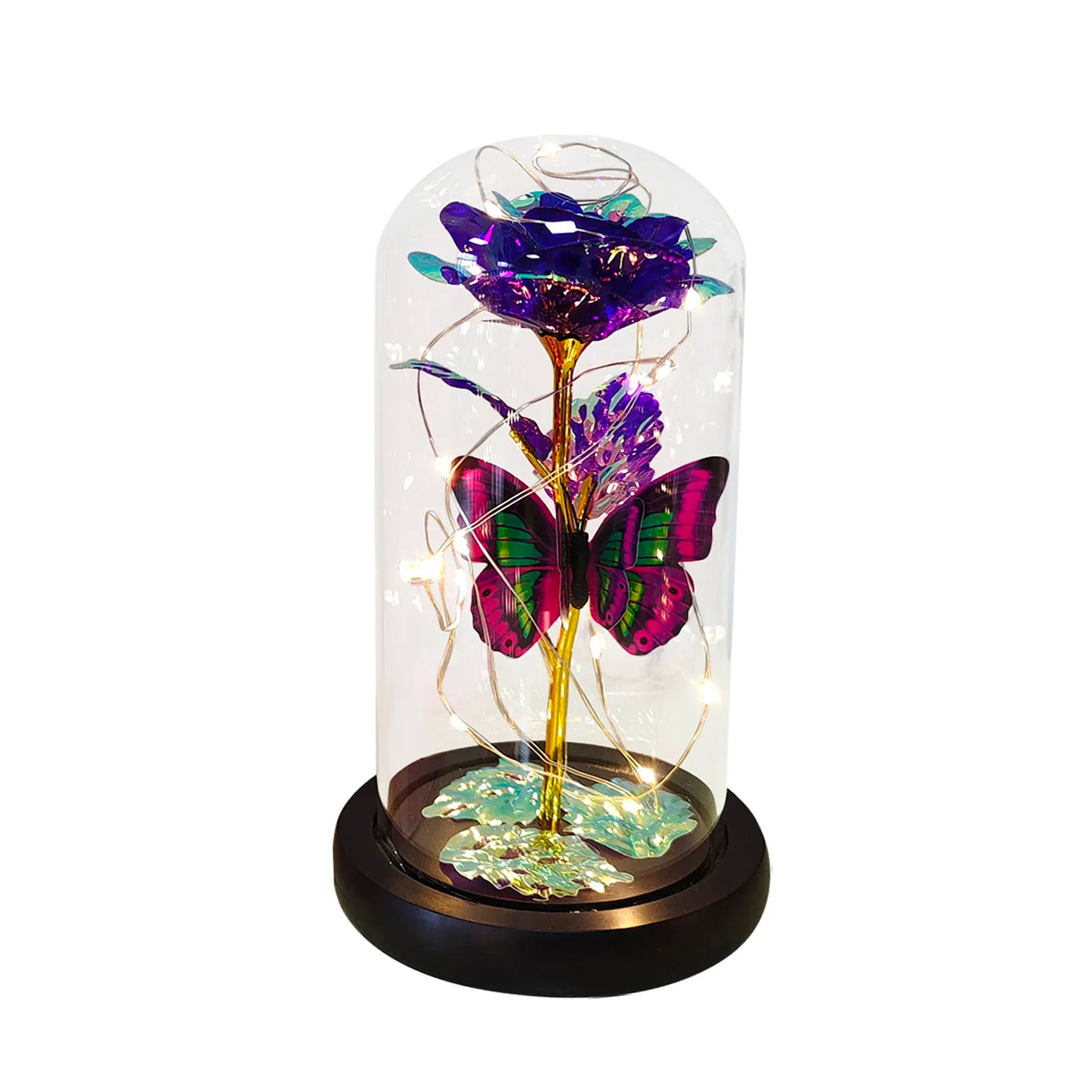 Galaxy Rose Flower LED Light Beauty and the Beast Decor