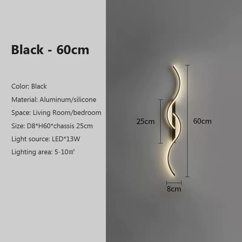 LED Wall Lamp Led Light Long Strip Wall Sconces Beautiful for all Rooms