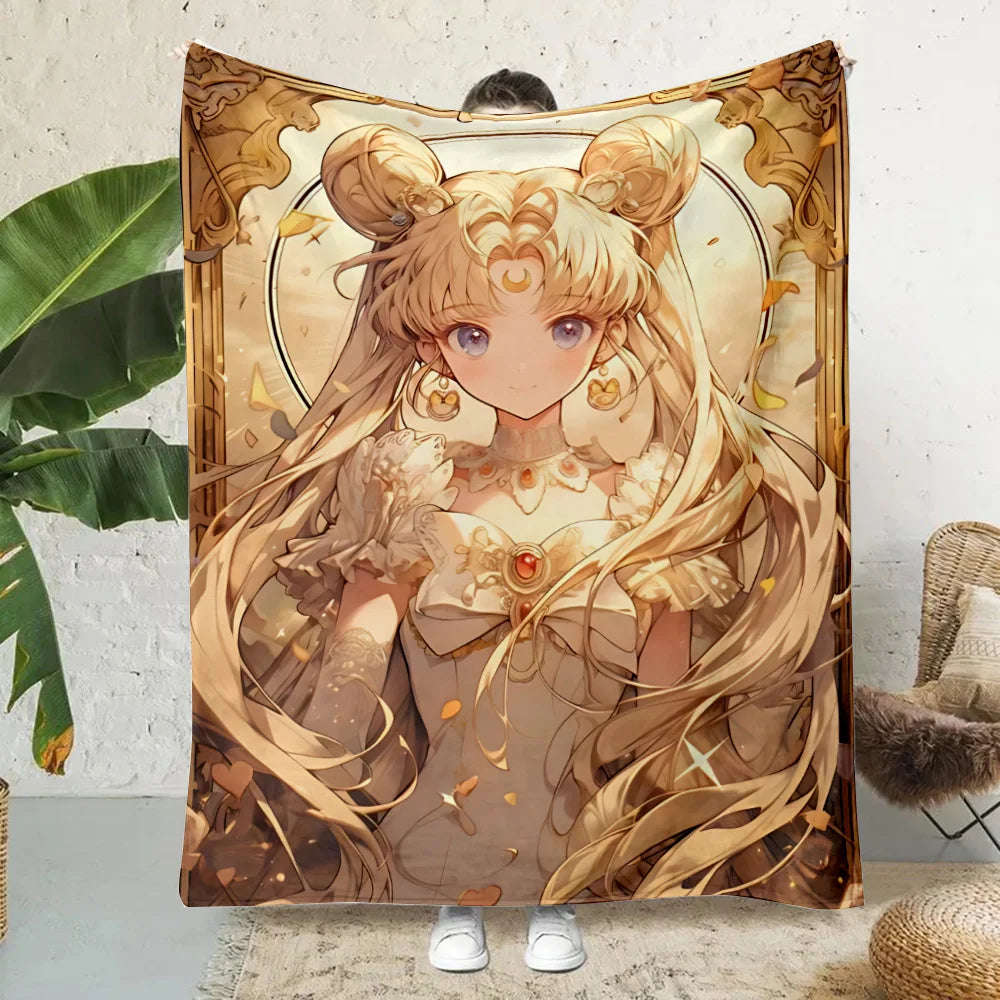 Anime Cartoon Printed Blanket Picnic Blankets Warm Blanket Soft and Comfortable Blanket