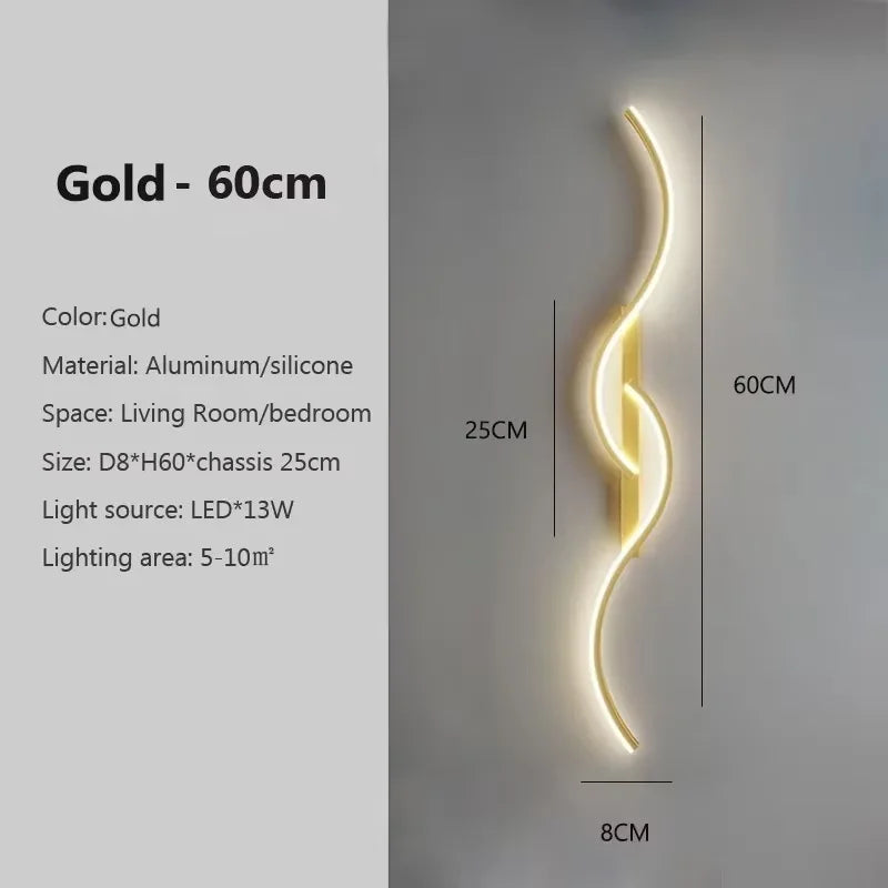 LED Wall Lamp Led Light Long Strip Wall Sconces Beautiful for all Rooms