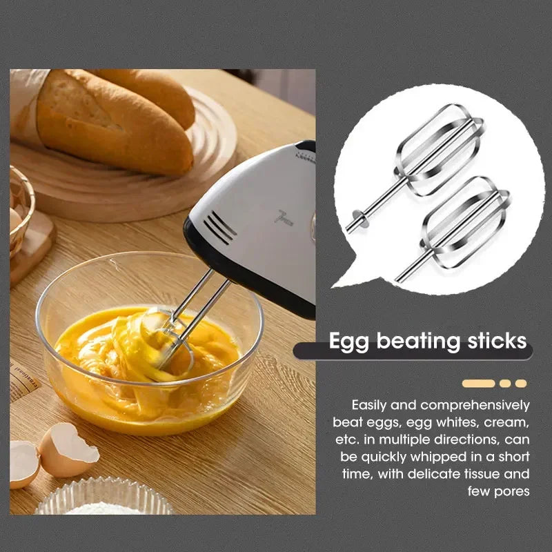 Handheld Electric Beater Automatic Mixer 7-speed Cream Blender