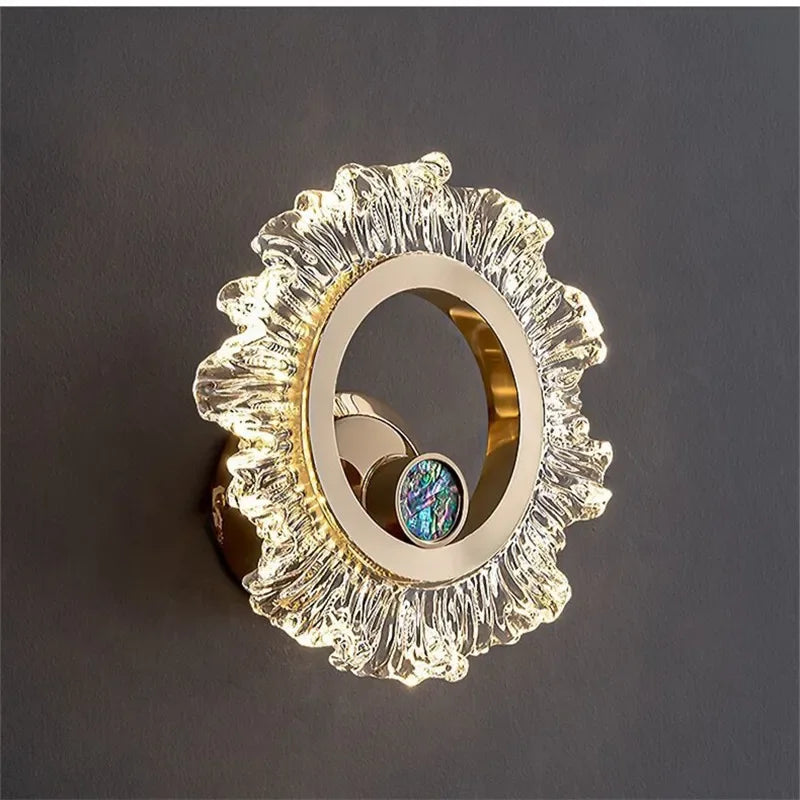 Nordic Modern Wall Lamp Fashion Art Living Room Bedroom Bedside Luxury Villa Staircase Aisle Corridor Light