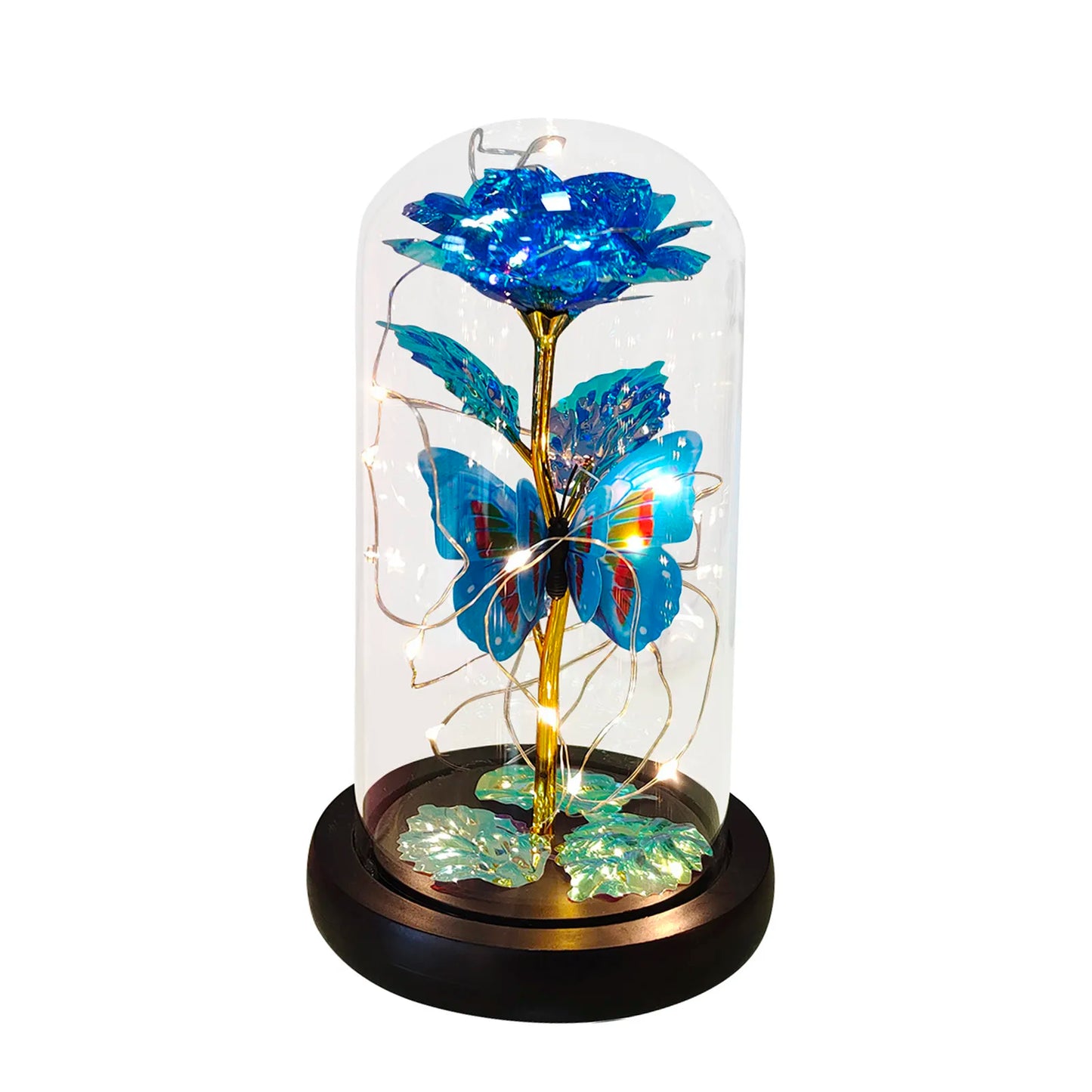 Galaxy Rose Flower LED Light Beauty and the Beast Decor