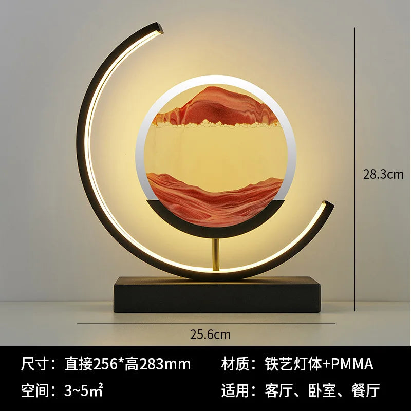 Geometric Sand Art Lamp - Adjustable Brightness, USB Powered, No Battery Needed for All Rooms