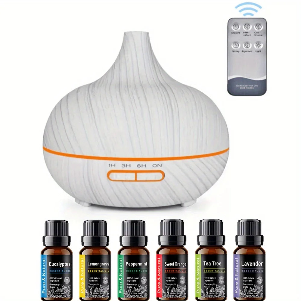 Humidifier Essential Oil Diffuser With Lights Remote Control