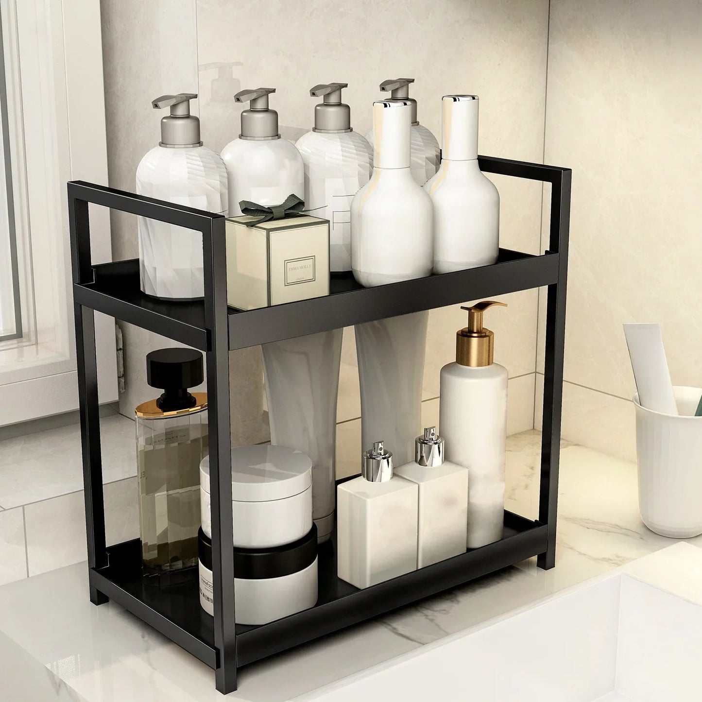 Double desk storage rack  organizer Bathroom shelf