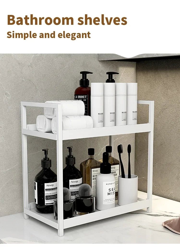 Double desk storage rack  organizer Bathroom shelf