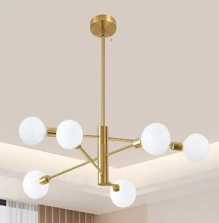 Chandelier Light Modern Dining Room Bedroom Gold/Black Ceiling Lamp