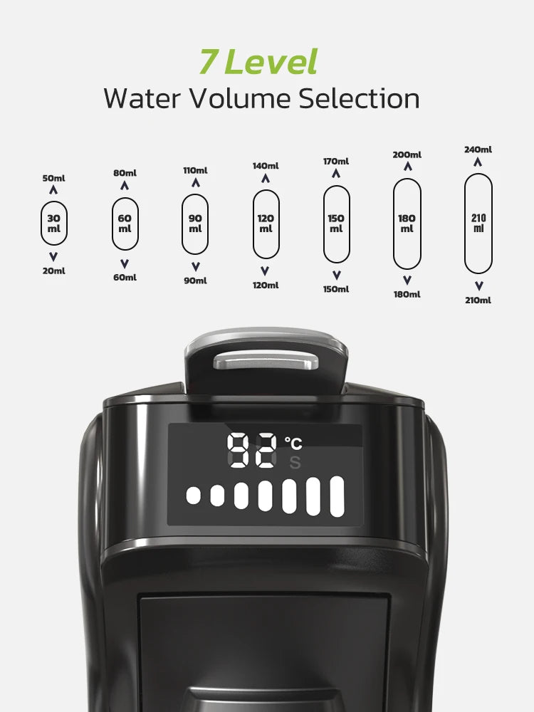 6in1 Capsule Coffee Machine Multiple Espresso Cappuccino Coffee Maker Dolce Gusto Nespresso Powder