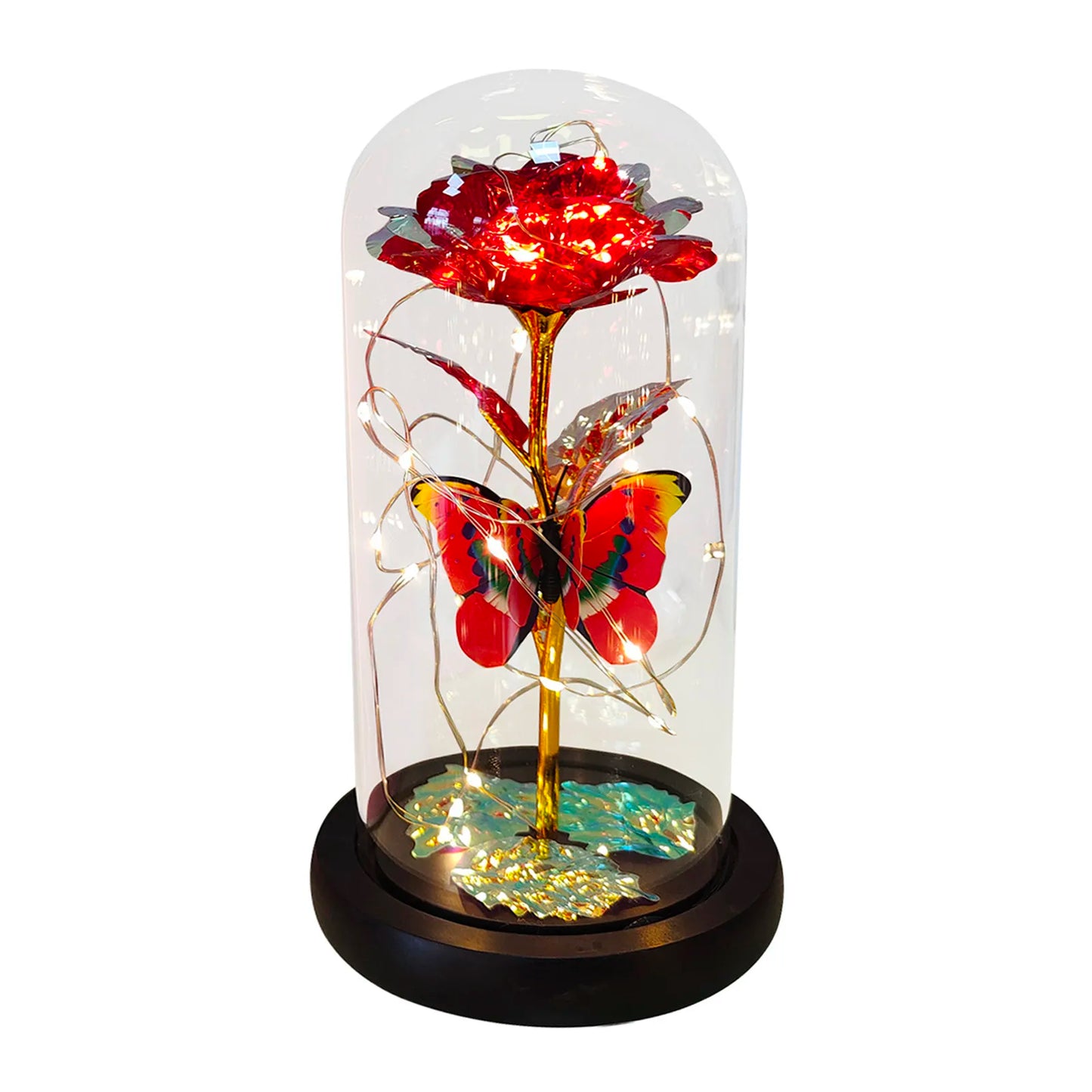 Galaxy Rose Flower LED Light Beauty and the Beast Decor
