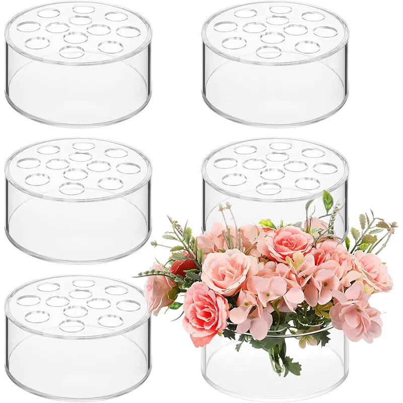 12 Hole Circular Vase,12 Hole, Perfect for Tables