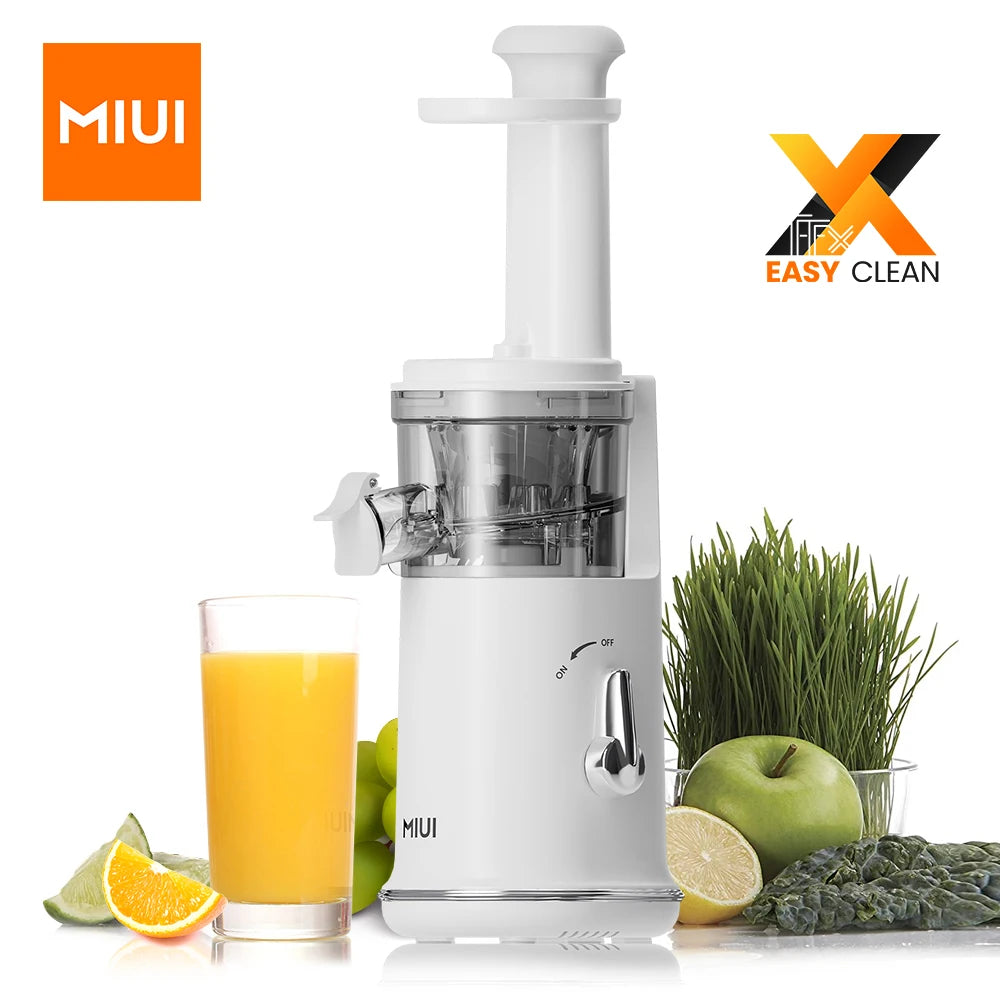 Slow Juicer Electric Juice Extractor Fruit Juice Maker Blender Easy Clean Can Make Ice Cream Mini-Pro