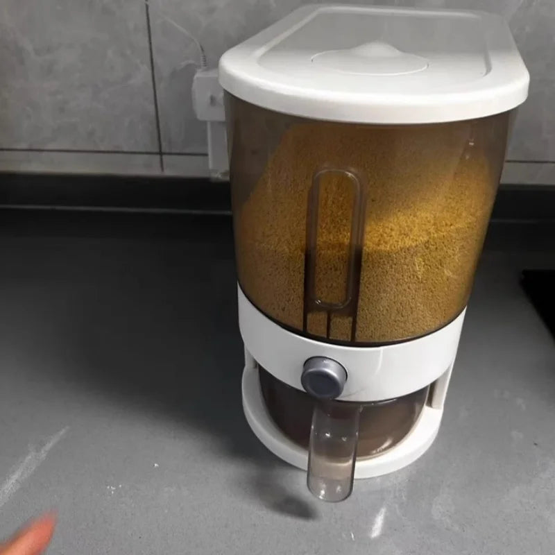 Automatic Rice Dispenser Insect-Proof Sealed Grain Storage Dispenser Keep Dry Fresh Kitchen Grain Container