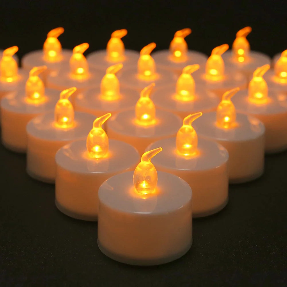 12/24Pcs Flameless LED Candle Battery Operated Flickering Candle For Home