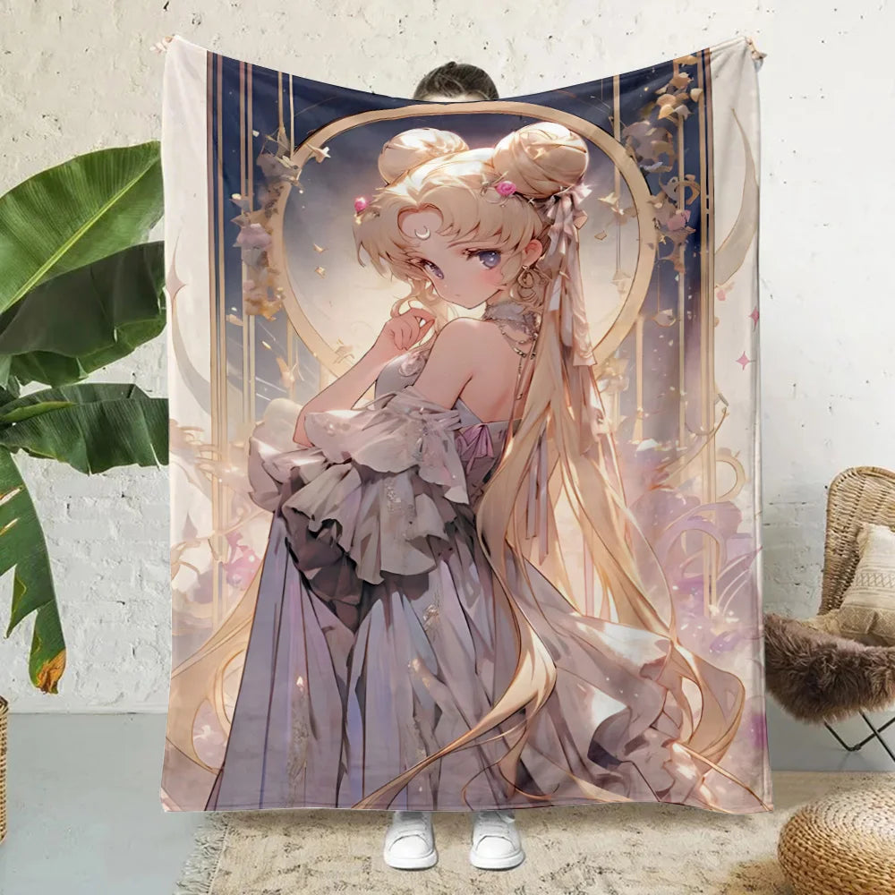 Anime Cartoon Printed Blanket Picnic Blankets Warm Blanket Soft and Comfortable Blanket