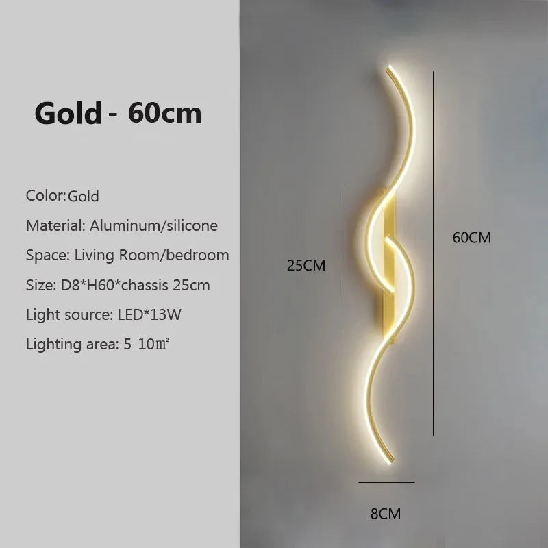 LED Wall Lamp Led Light Long Strip Wall Sconces Beautiful for all Rooms