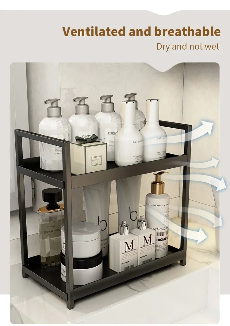 Double desk storage rack  organizer Bathroom shelf