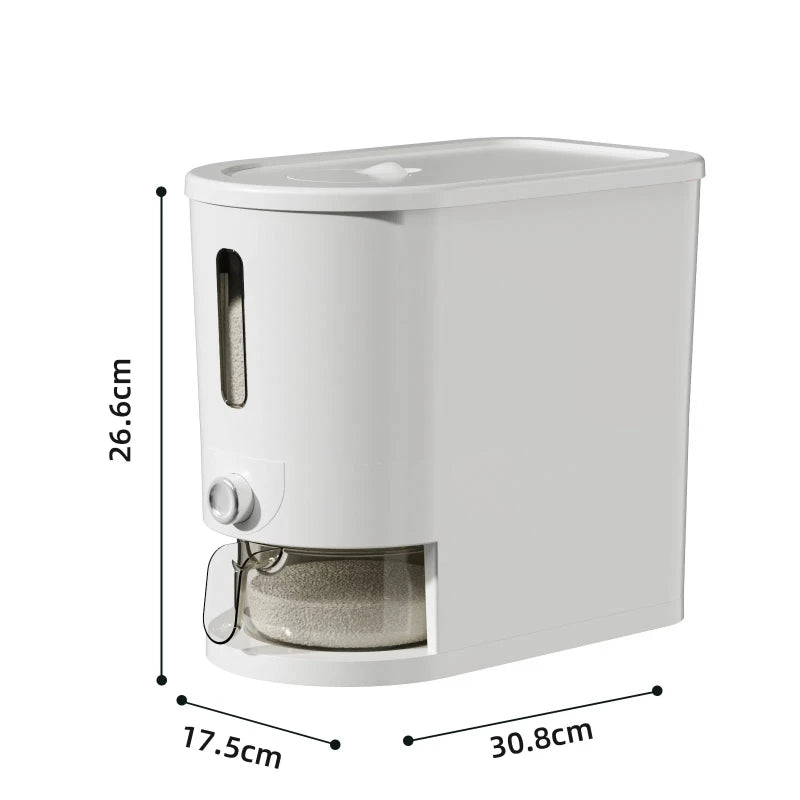Automatic Rice Dispenser Insect-Proof Sealed Grain Storage Dispenser Keep Dry Fresh Kitchen Grain Container