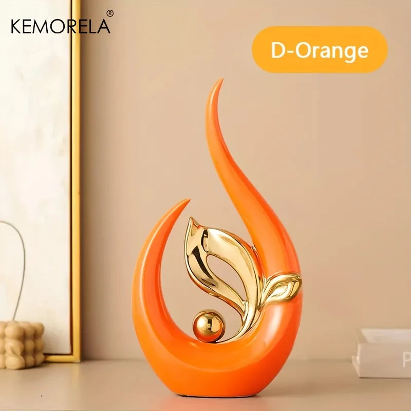 Ceramic Statue Nordic Creative Light Luxury Decor Sculptures and Figurines
