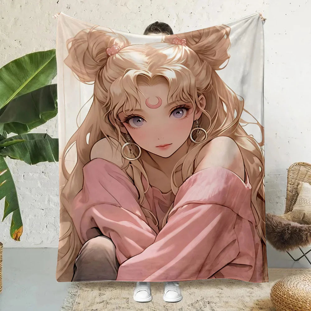 Anime Cartoon Printed Blanket Picnic Blankets Warm Blanket Soft and Comfortable Blanket