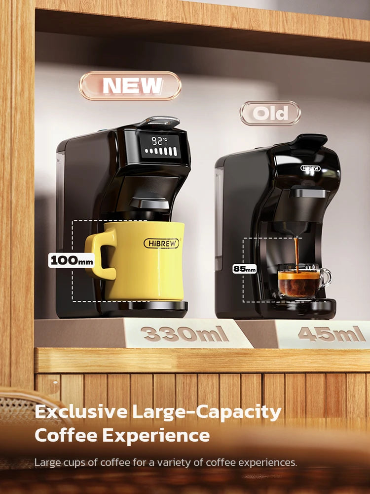 6in1 Capsule Coffee Machine Multiple Espresso Cappuccino Coffee Maker Dolce Gusto Nespresso Powder