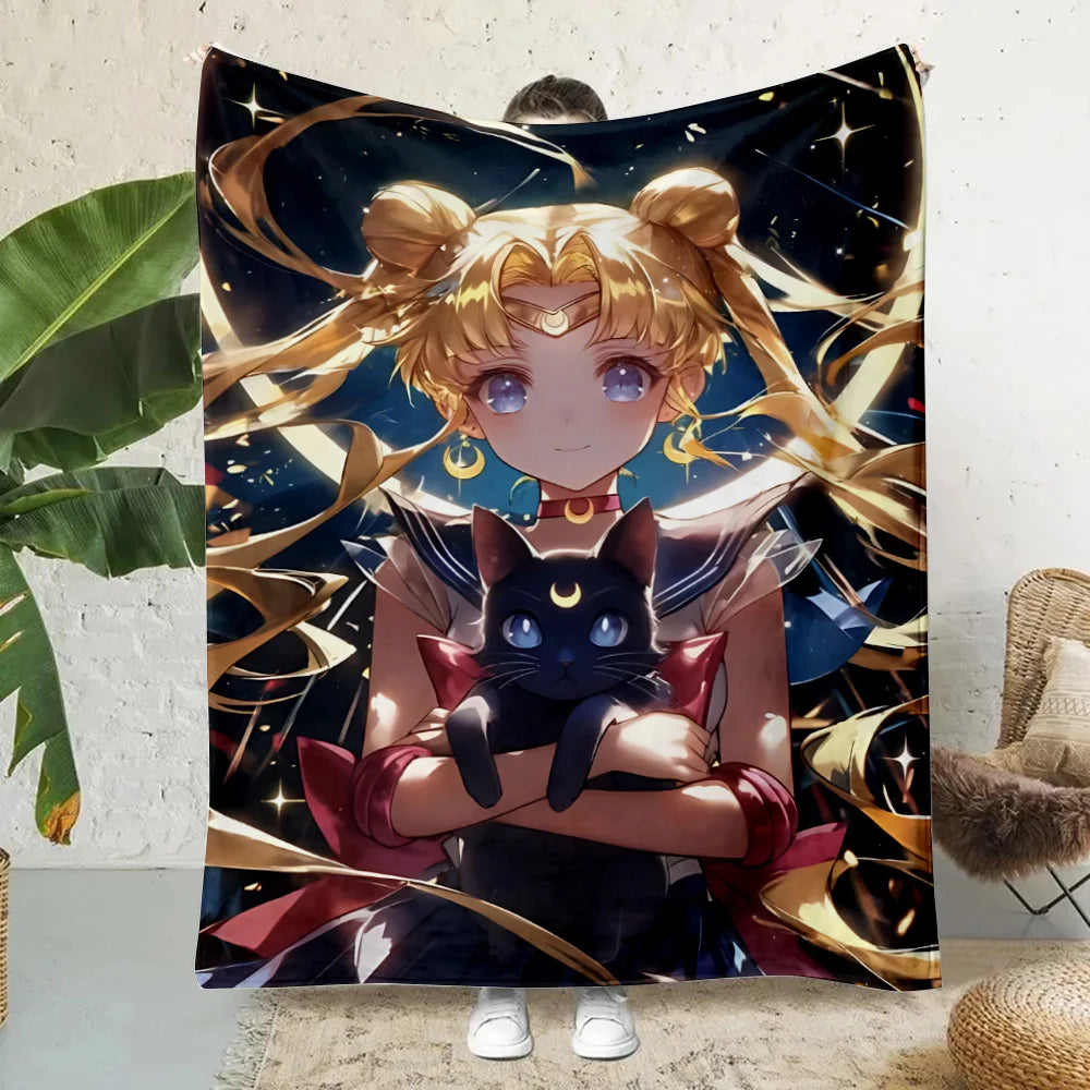 Anime Cartoon Printed Blanket Picnic Blankets Warm Blanket Soft and Comfortable Blanket