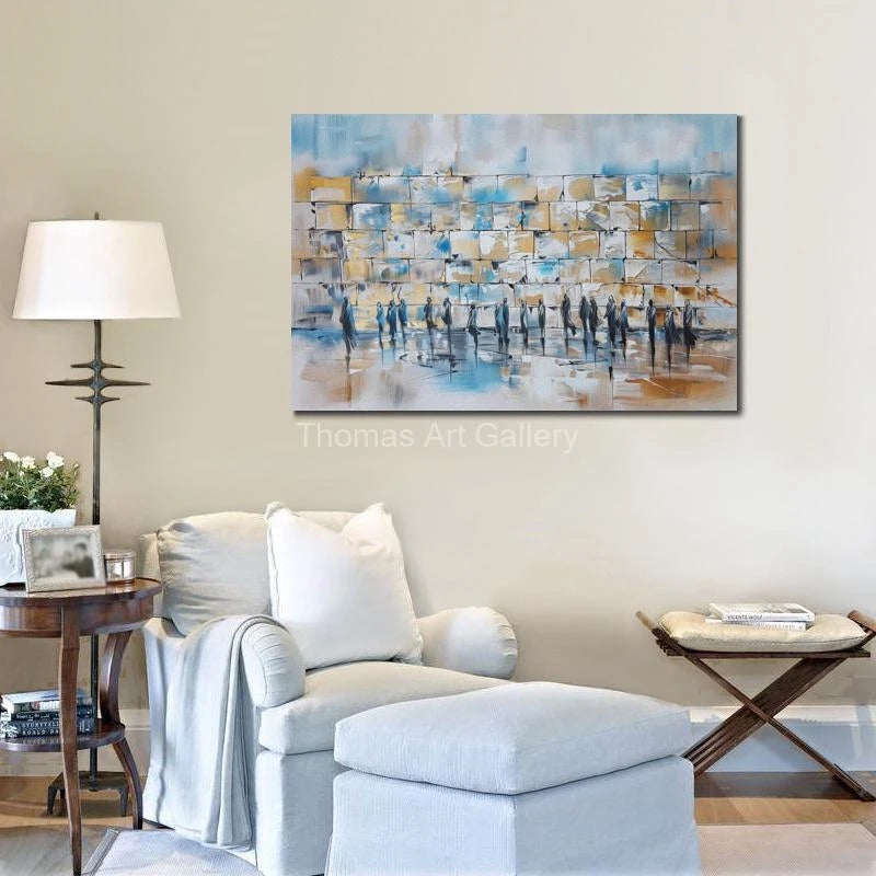 Wall Art Decor Jewish Art Western Blue HD Jerusalem Modern Picture Decor