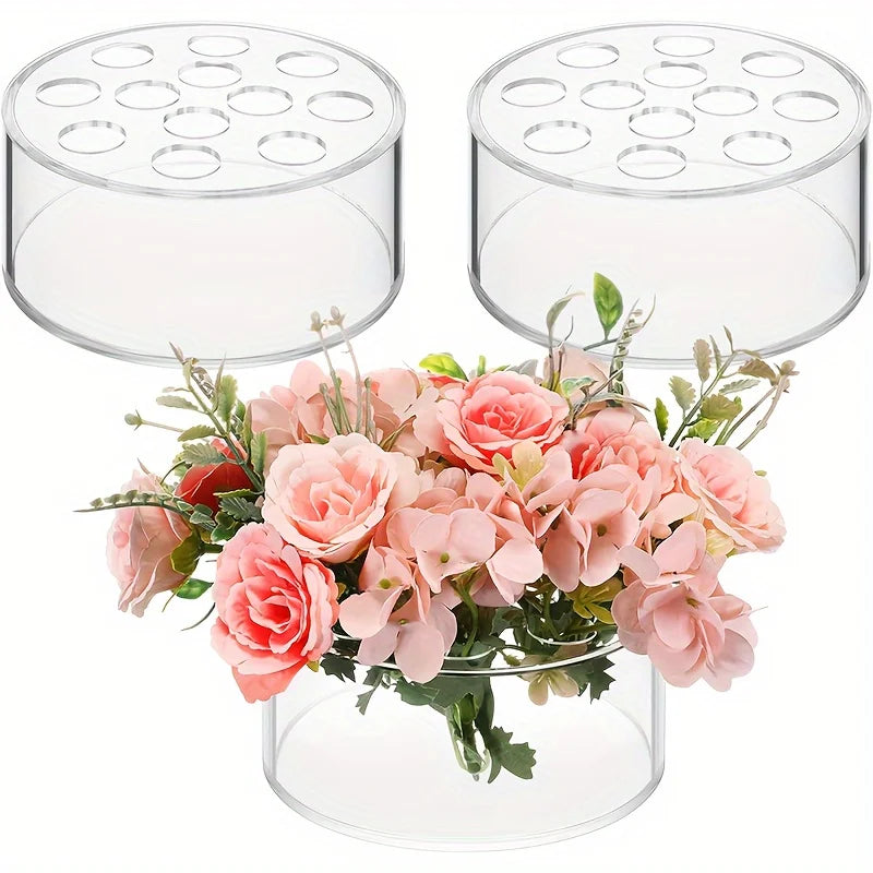 12 Hole Circular Vase,12 Hole, Perfect for Tables