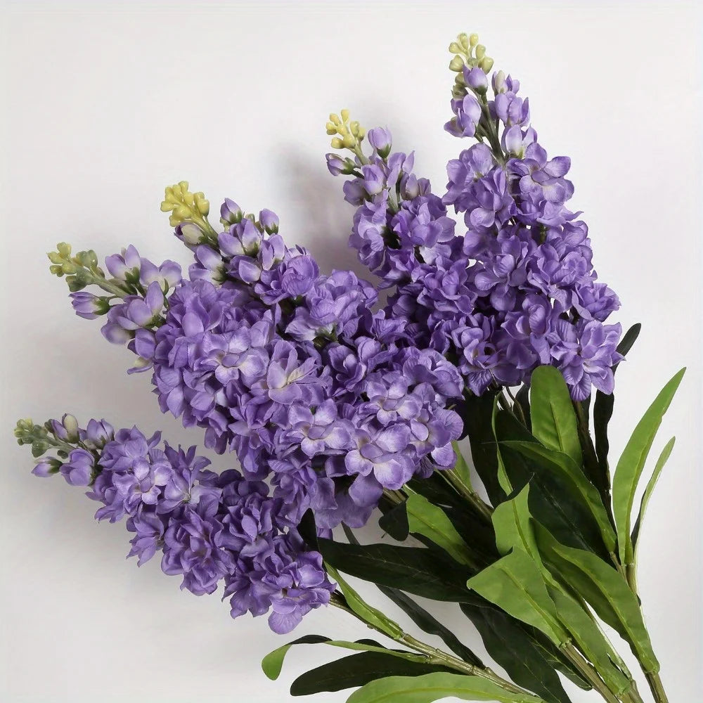 6PCS Flowers Snapdragon Antirrhinum Flowers Larkspur Flower for Table Vase Home Decor