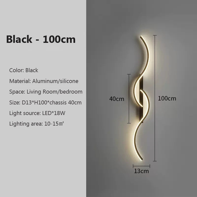 LED Wall Lamp Led Light Long Strip Wall Sconces Beautiful for all Rooms
