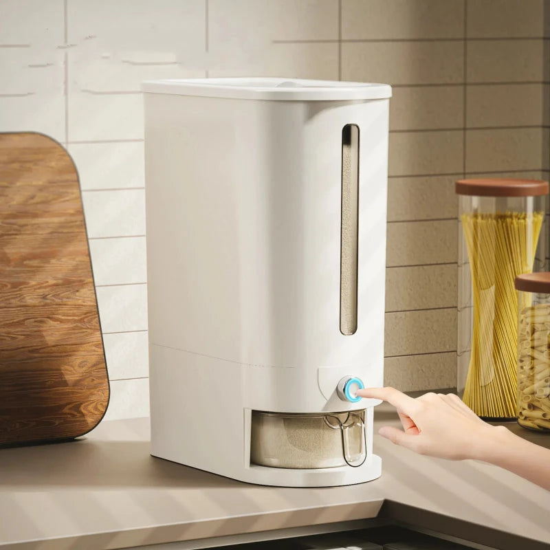 Automatic Rice Dispenser Insect-Proof Sealed Grain Storage Dispenser Keep Dry Fresh Kitchen Grain Container