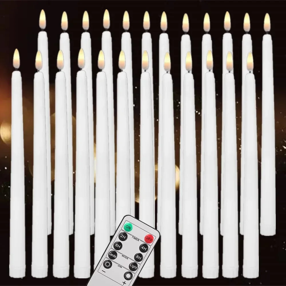 12/24Pcs Flameless LED Candle Battery Operated Flickering Candle For Home
