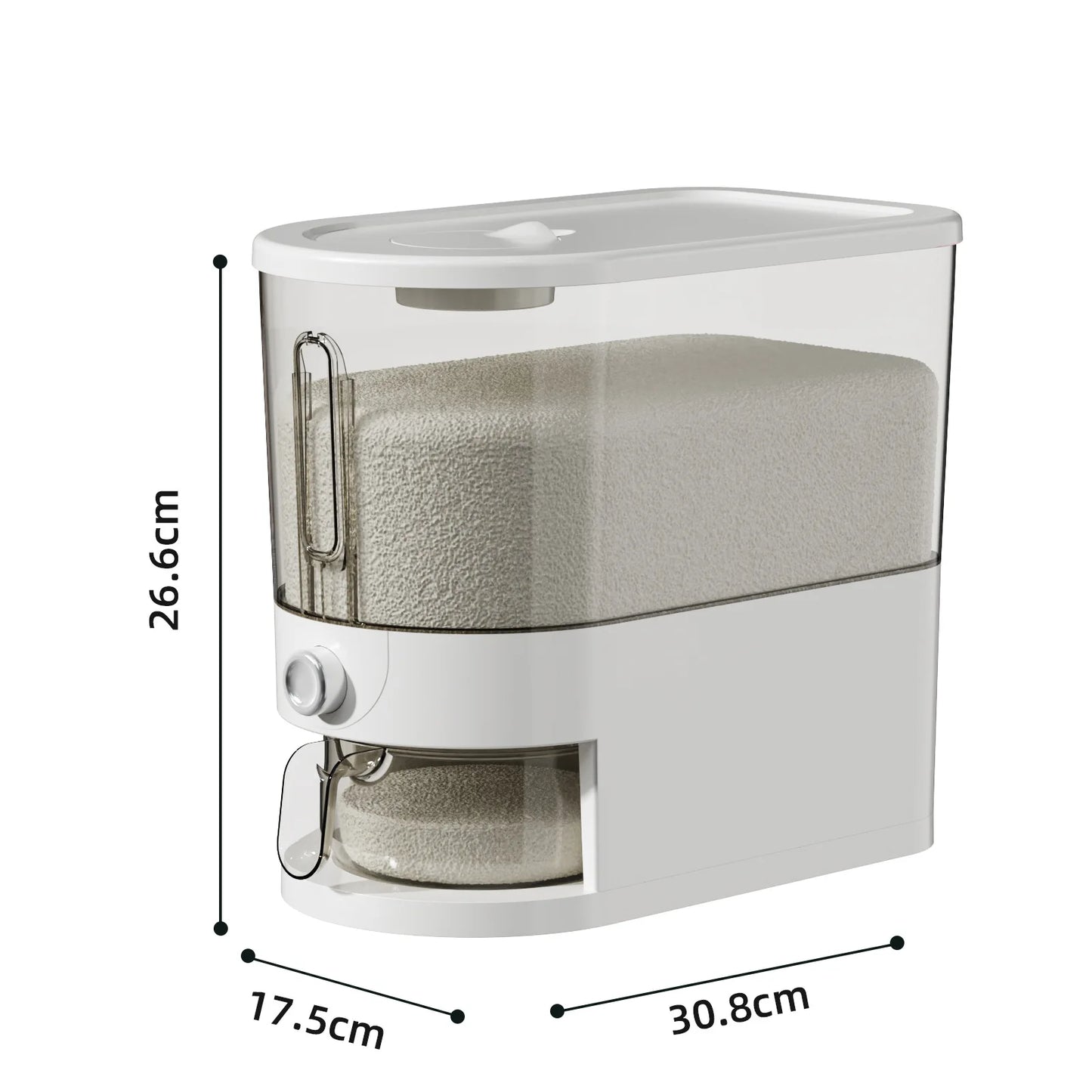 Automatic Rice Dispenser Insect-Proof Sealed Grain Storage Dispenser Keep Dry Fresh Kitchen Grain Container