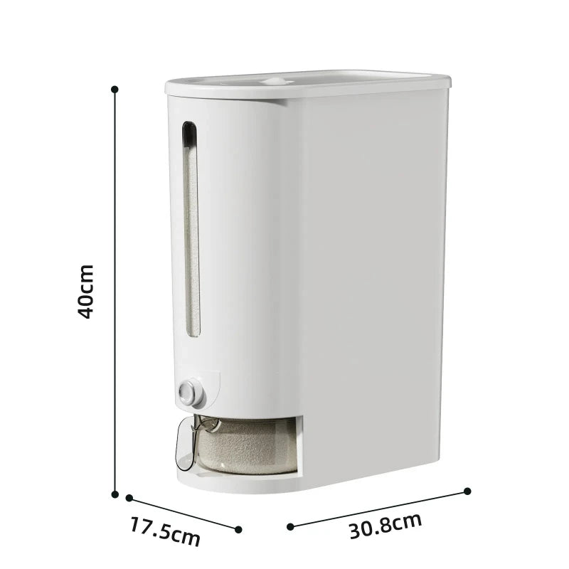 Automatic Rice Dispenser Insect-Proof Sealed Grain Storage Dispenser Keep Dry Fresh Kitchen Grain Container