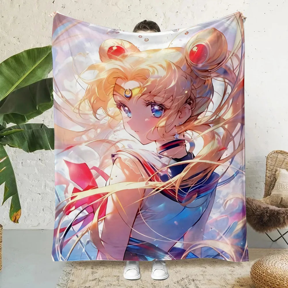 Anime Cartoon Printed Blanket Picnic Blankets Warm Blanket Soft and Comfortable Blanket