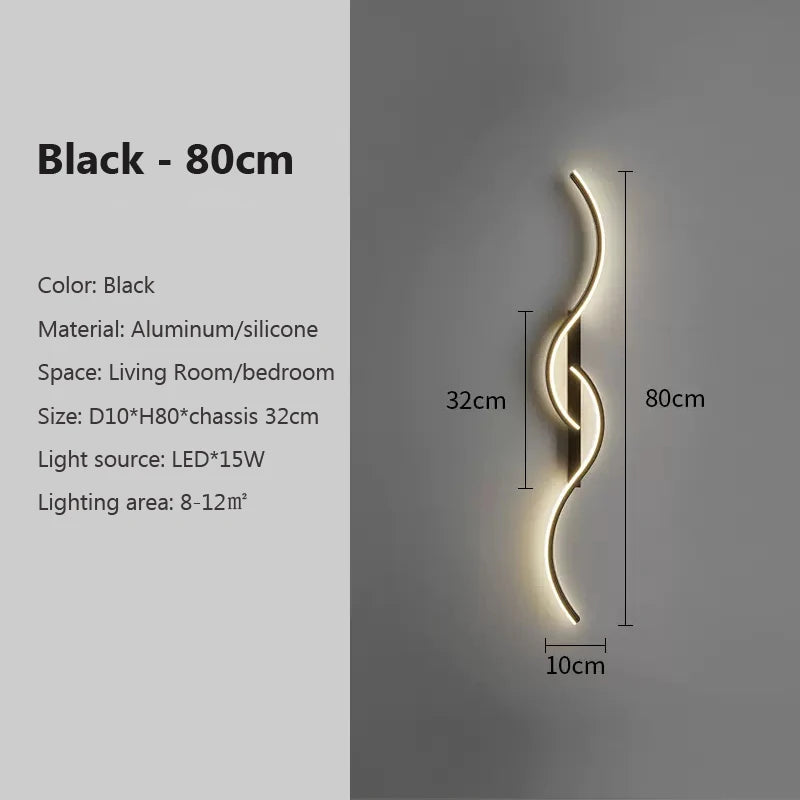 LED Wall Lamp Led Light Long Strip Wall Sconces Beautiful for all Rooms
