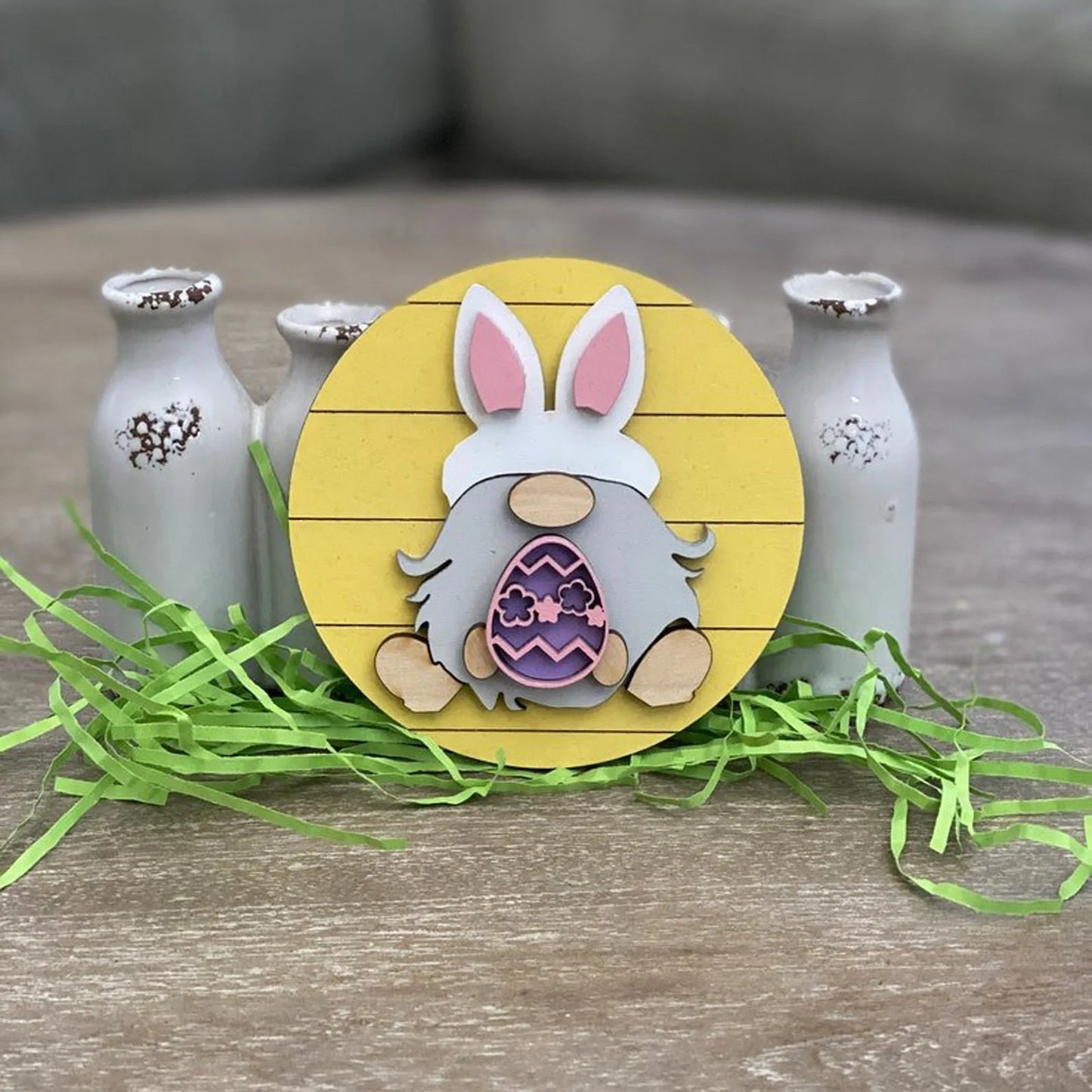 Easter Carrots Tiered Tray Decor Tiered Tray Ornament Decorative Home Cartoon Animal And Plant Letter Tray