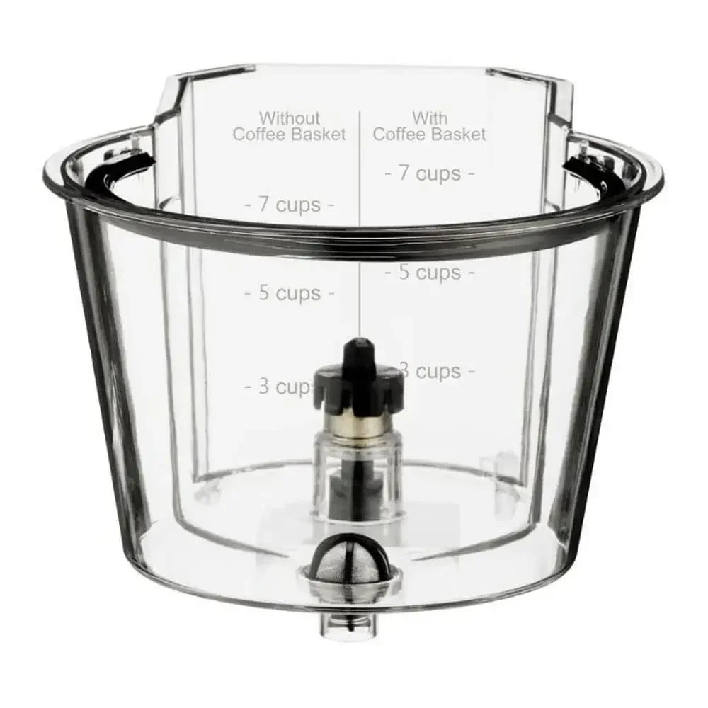 Automatic Cold Brew Coffee Maker 7-Cup Glass Carafe Stainless Steel Filter Lid Clear Brewing Chamber Removable