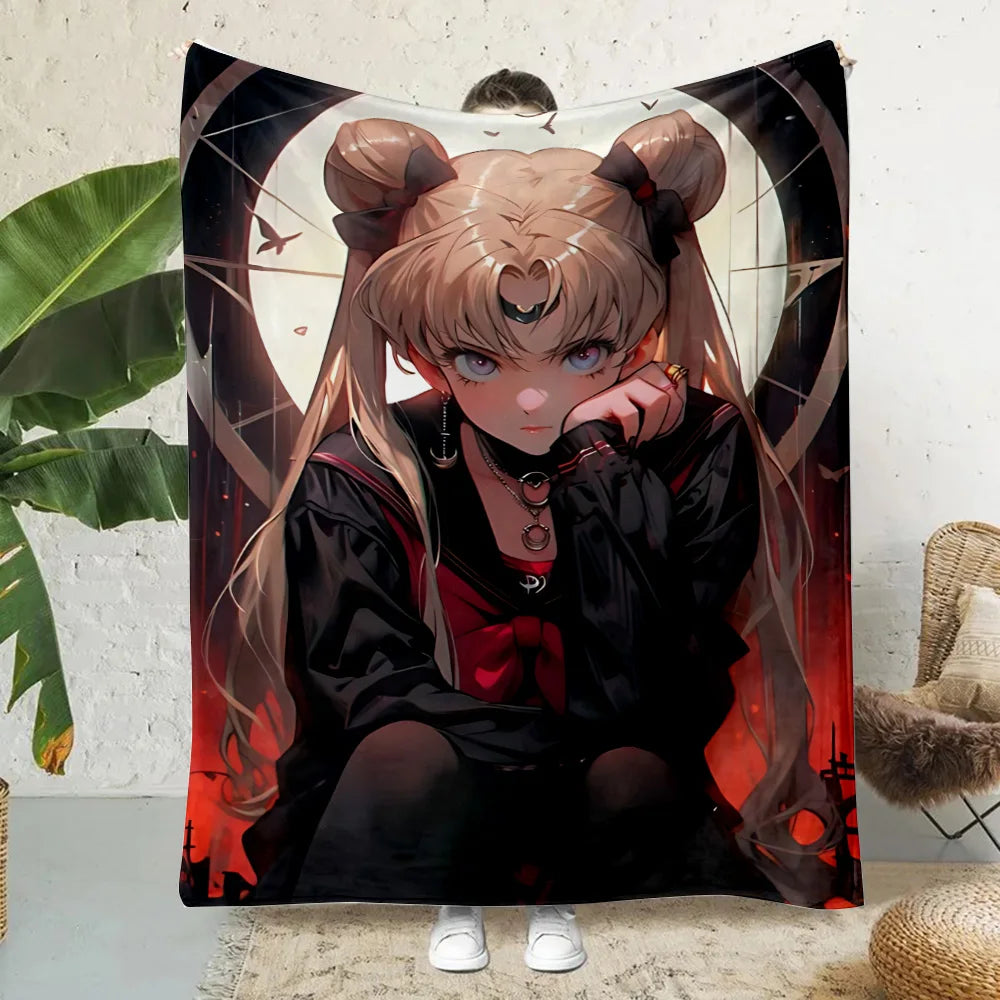 Anime Cartoon Printed Blanket Picnic Blankets Warm Blanket Soft and Comfortable Blanket