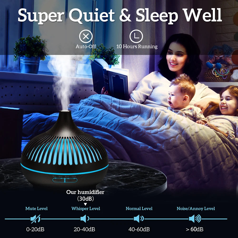 Humidifier Essential Oil Diffuser With Lights Remote Control