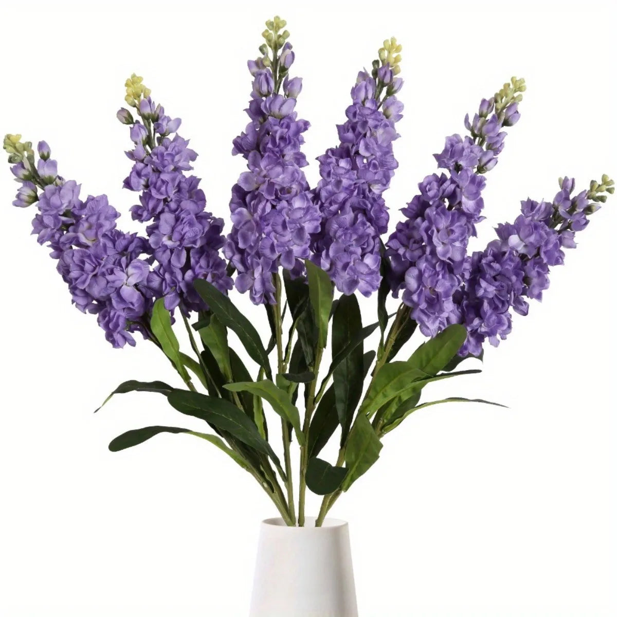 6PCS Flowers Snapdragon Antirrhinum Flowers Larkspur Flower for Table Vase Home Decor
