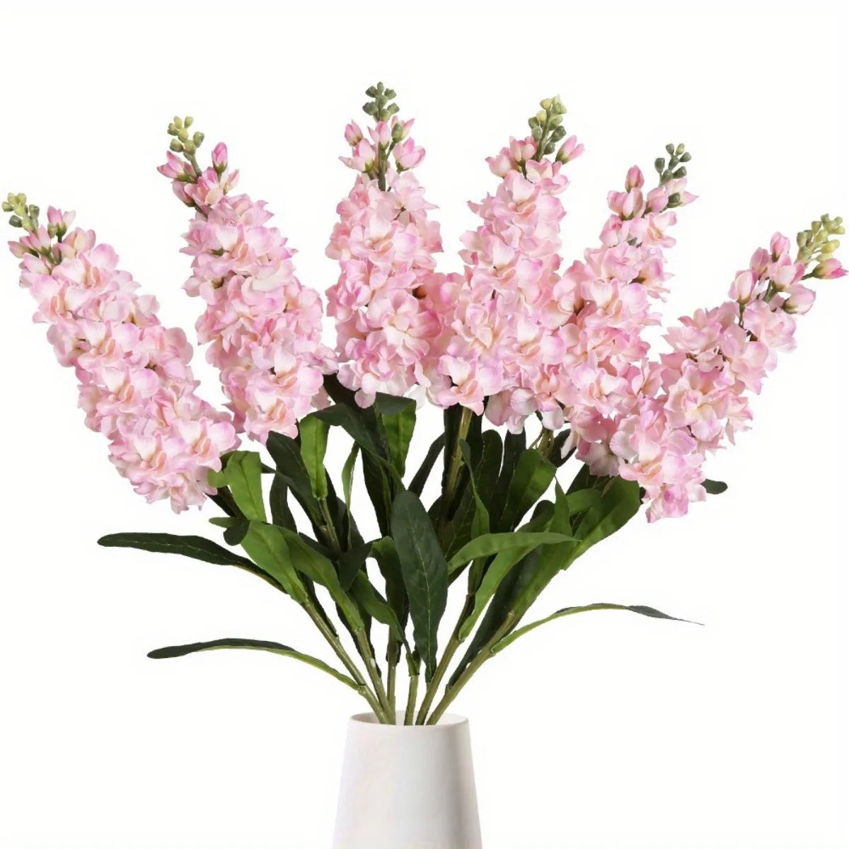 6PCS Flowers Snapdragon Antirrhinum Flowers Larkspur Flower for Table Vase Home Decor