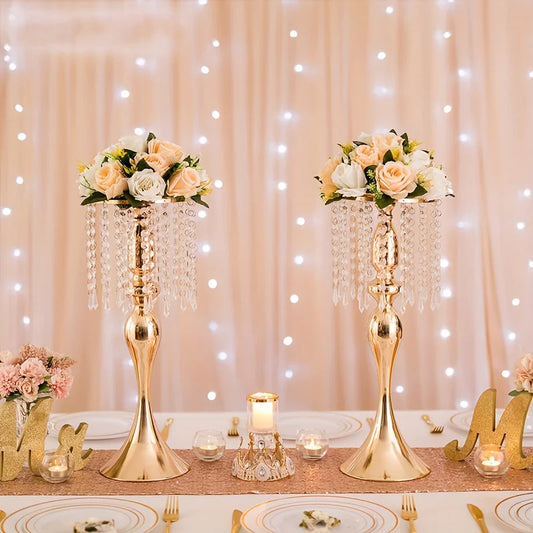 2/10 Pieces 21.3-Inch-High Crystal Flower Stand, 2/10 Pieces 21.3-Inch-High Crystal Flower Stand, for All Occasions