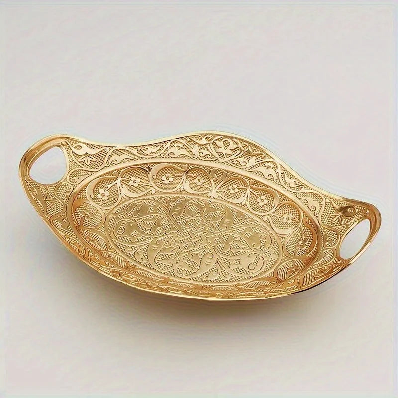 Metal Creative Plate Nut, Candy, Fruit, Snack Home Dried Fruit Plate Decoration