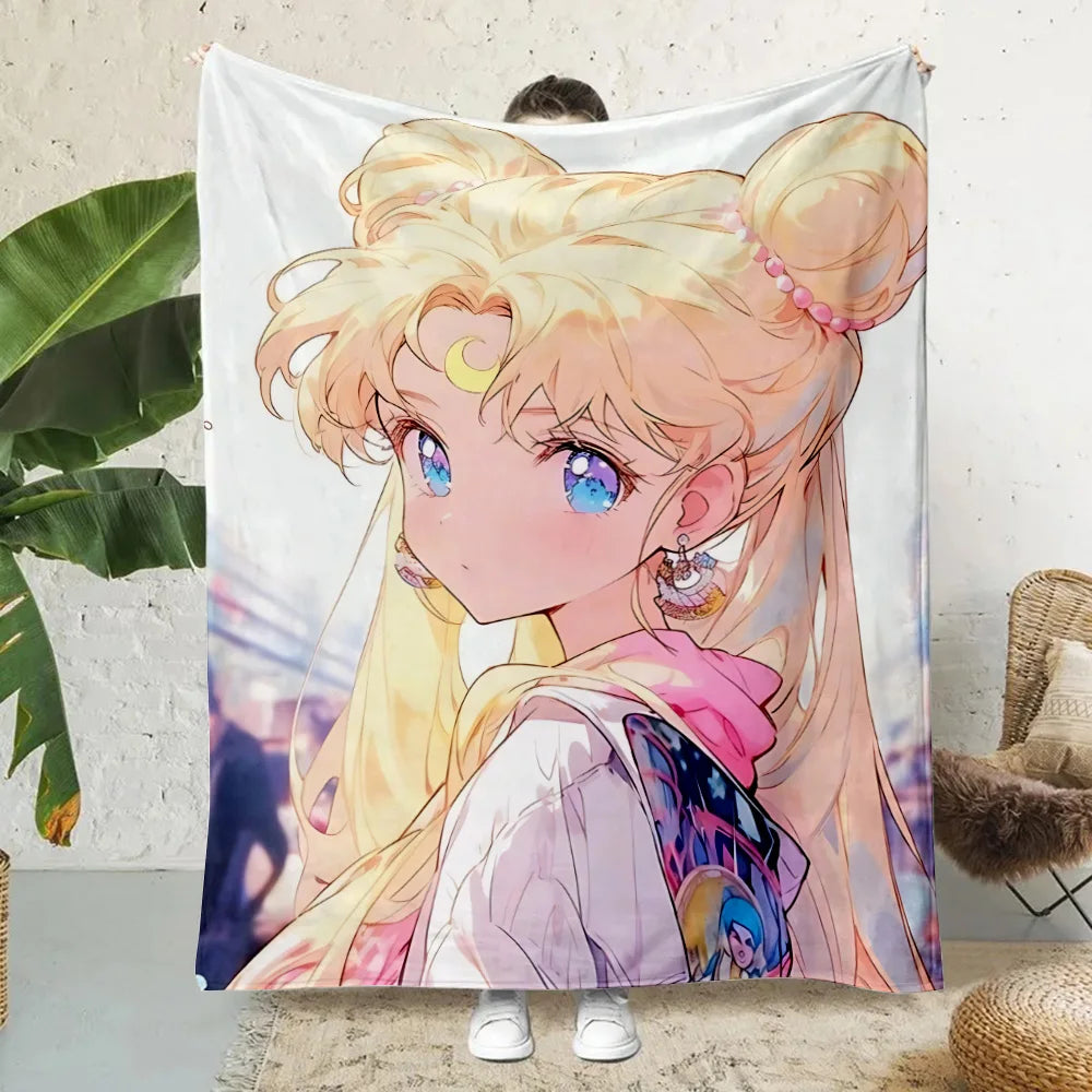 Anime Cartoon Printed Blanket Picnic Blankets Warm Blanket Soft and Comfortable Blanket