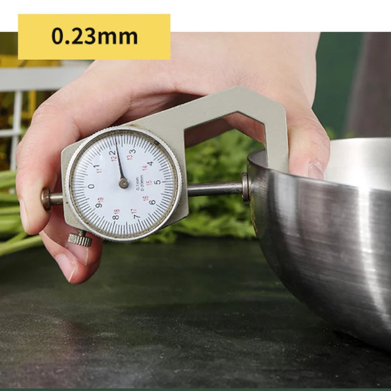 Stainless Steel Frying Pan, Nonstick Pan-Fried Pot Uncoated Kitchen Cookware Induction Cooker
