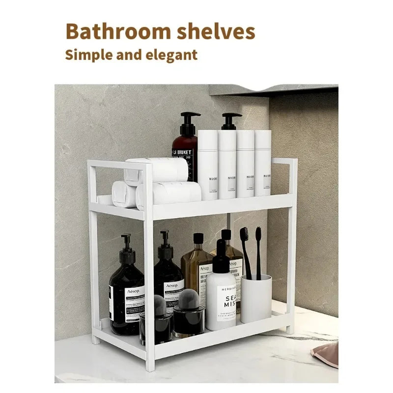 Double desk storage rack  organizer Bathroom shelf