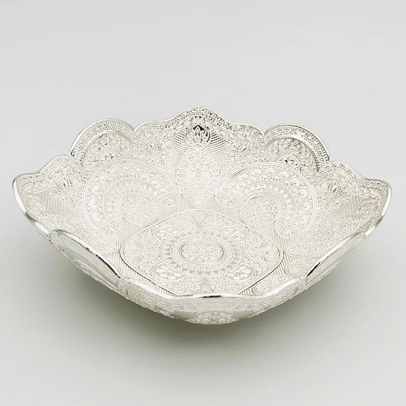 Metal Creative Plate Nut, Candy, Fruit, Snack Home Dried Fruit Plate Decoration