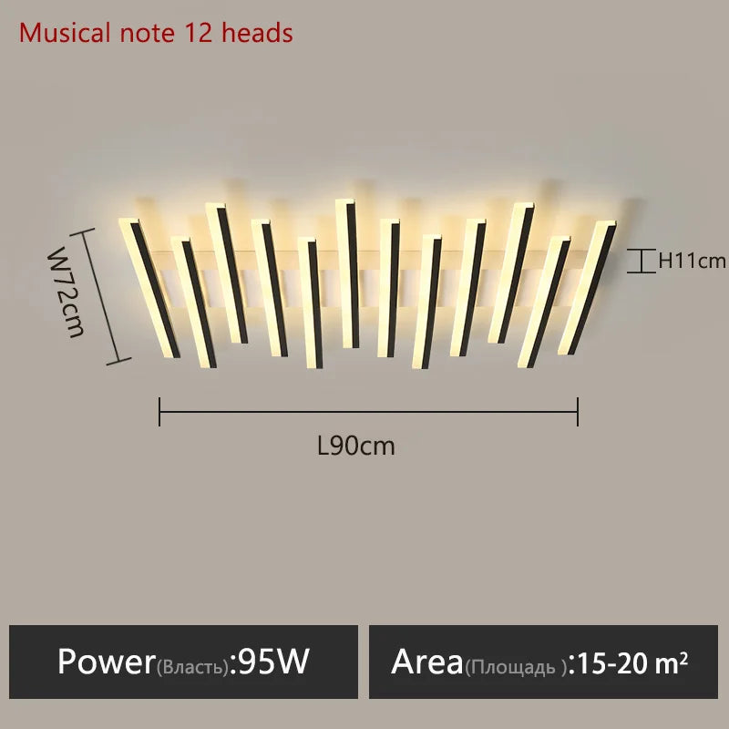 Modern living room lamps ceiling light interior decoration for home led lamps for bedrooms linear ceiling light home lamp