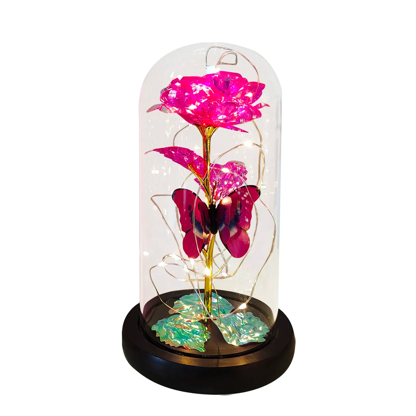 Galaxy Rose Flower LED Light Beauty and the Beast Decor